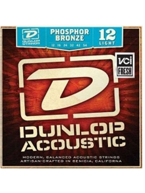 Jim Dunlop DAP1254 Phosphor Bronze Akustik Gitar Teli (12-54)