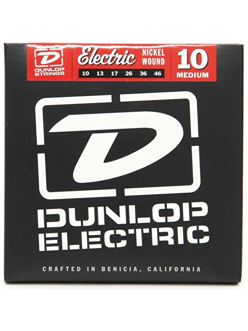 Jim Dunlop DEN1046 Nickel Wound Medium Elektro Gitar Teli (10-46)