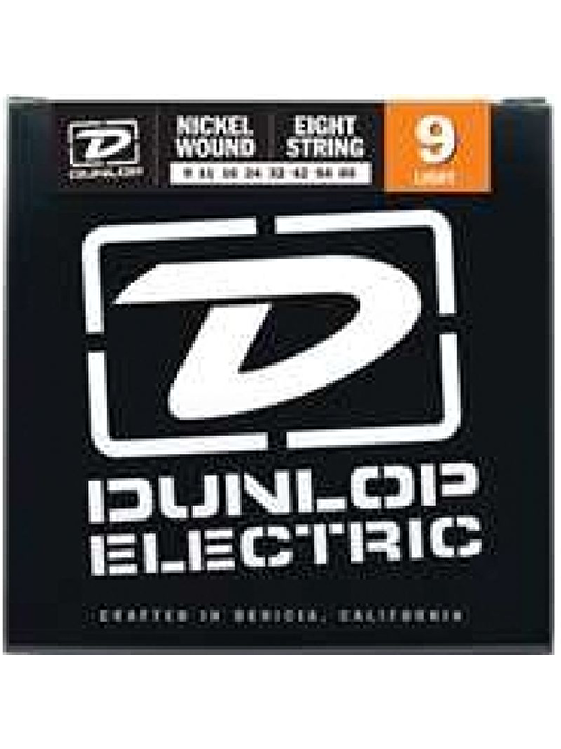 Jim Dunlop DEN0965 Nickel 8 Telli Elektro Gitar Teli (9-42)