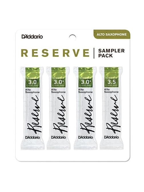 D'Addario Woodwinds Reserve No:3.0 - 3.5  Alto Saksafon Kamışı - Sampler Pack