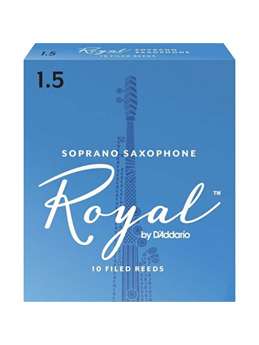 D'Addario Woodwinds Royal RIB1015 No:1.5  Soprano Saksafon Kamışı