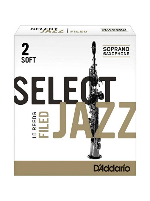D'Addario RSF10SSX2S No:2 Rico Jazz Select Soprano Soft Saksafon Kamışı