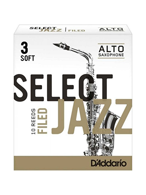 D'Addario Woodwinds Select No:3 Soft  Jazz Alto Saksafon Kamışı