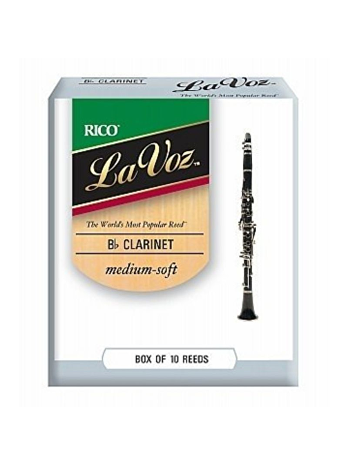 D'Addario Woodwinds  RCC10MS La Voz Sib Soft Klarnet Kamışı