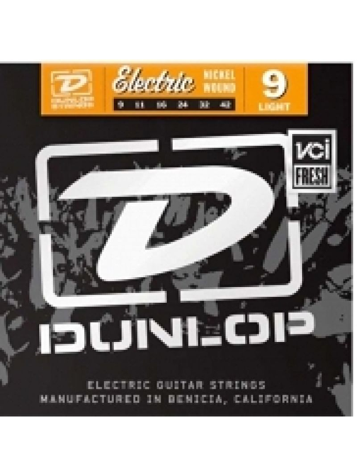 Jim Dunlop DEN0942 Nickel Light Elektro Gitar Teli (9-42)