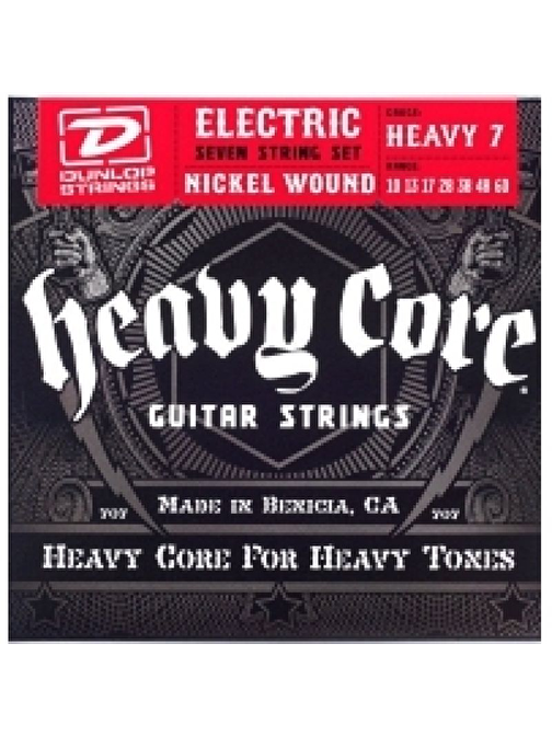 Jim Dunlop DHCN1060-7 Heavy Core  7 Telli Elektro Gitar Teli (10–60)