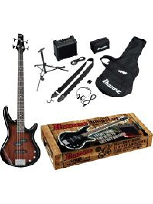 IBANEZ IJSR190U-WNS Walnut Sunburst 4 Telli Elektro Bas Gitar Seti Gigbag & Aksesuar Seti Dahil