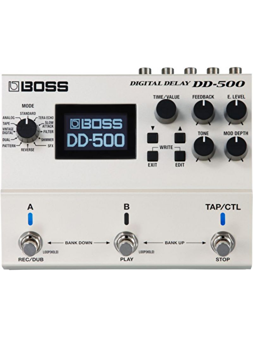Boss Dd-500 Dijital Gitar Ses Geciktirici Beyaz