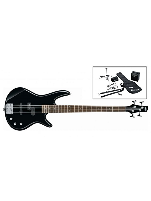 IBANEZ IJSR190U-BK Siyah 4 Telli Elektro Bas Gitar Seti