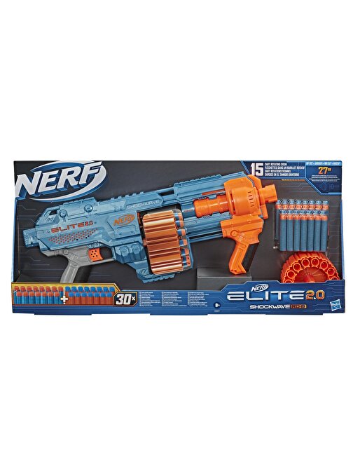 Nerf Elıte 2.0 Shockwave Rd-15 Sert Plastik Küçük Oyuncak Silah 5 - 7 Yaş Mavi
