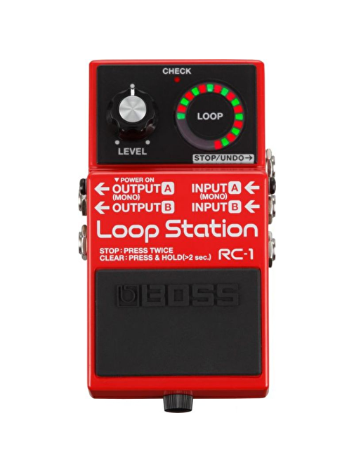 Boss Rc-1 Loop Gitar Pedalı Kırmızı Ve Siyah