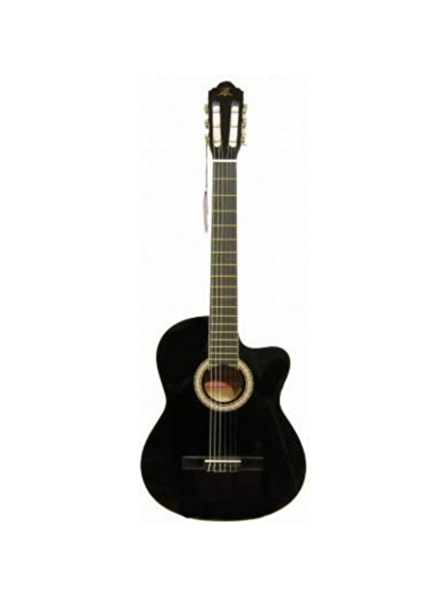 Barcelona LC 3900 CEQ BK Elektro Klasik Gitar