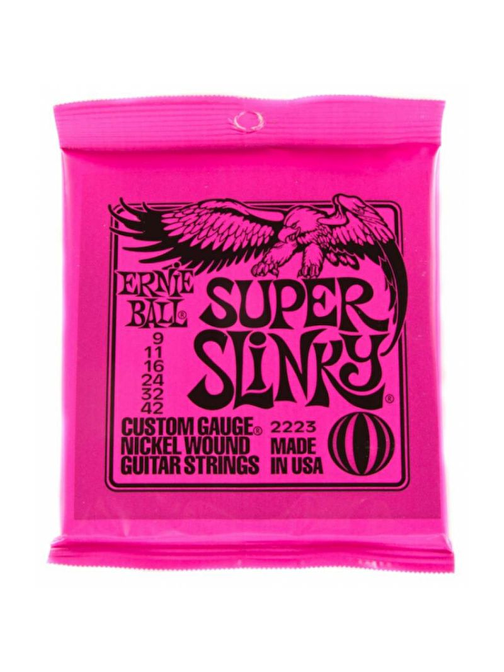 Ernie Ball P02223 Super Slinky 09-42 Elektro Gitar Teli
