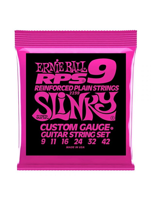 Ernie Ball P02239 (RPS-9) Slinky Nickel 09-42 Elektro Gitar Teli