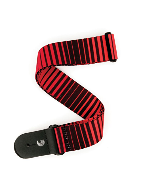 Planet Waves Optical Stripes Art P20S1507 Kırmızı Gitar Askısı