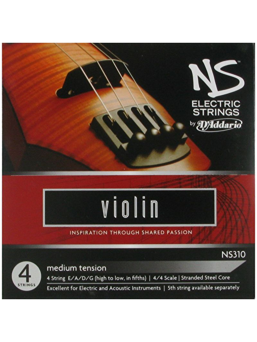 D'Addario Ns310 Violin Teli Gri