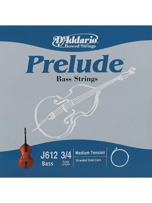 D'Addario J612 Viyola Teli Gri