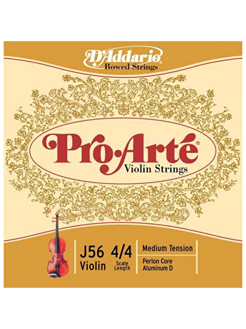 D'Addario J56 Violin Teli Gri