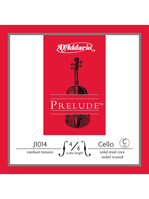 D'Addario J1014 Çello Teli 4/4M Gri