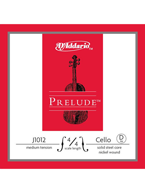 D'Addario J1012 Çello Teli 4/4M Gri