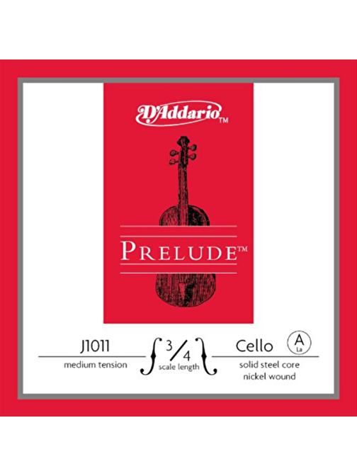 D'Addario J1011 Violin Teli 3/4M Gri