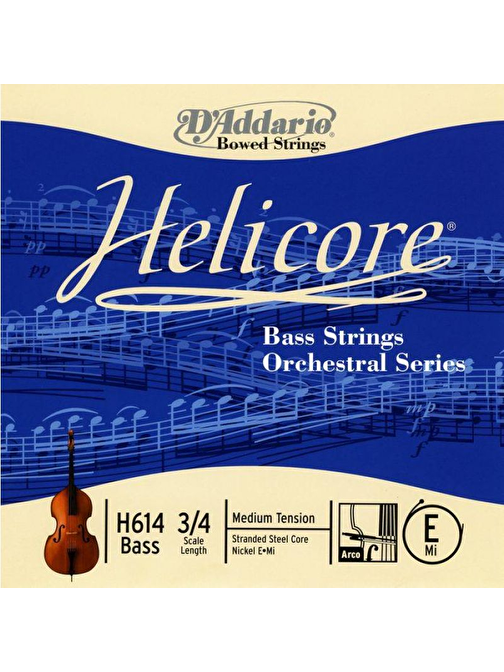 D'Addario H614 Violin Teli Gri
