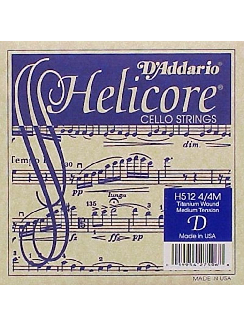 D'Addario H512 Çello Teli Gri