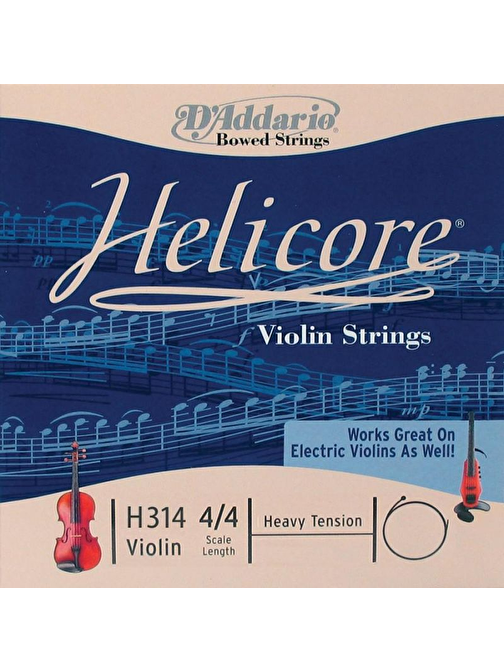 Daddarıo H314H Violin Teli Gri