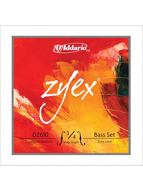 D'Addario Dz610 Violin Teli 3/4M Gri