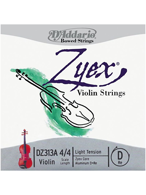 D'Addario Dz313A Violin Teli Gri