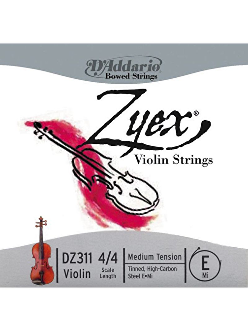 D'Addario Dz311 Violin Teli Gri