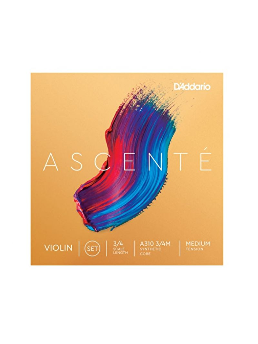 D'Addario A310 Violin Teli 3/4M Gri