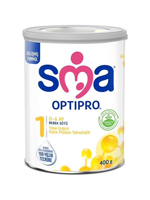 SMA 1 Optipro Probiyotik 0-6 Ay 400 gr Bebek Devam Sütü