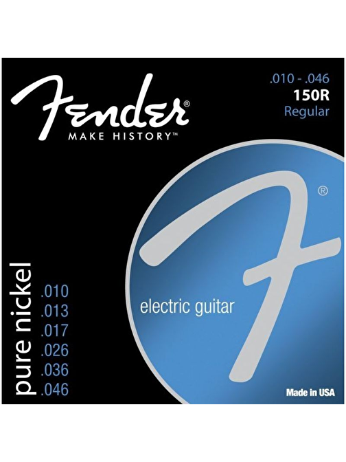 Fender Original 150 Pure Nickel 150R 10-46 Elektro Gitar Siyah