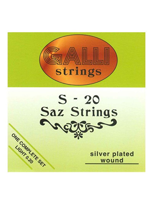 Galli S20 - Uzun Sap Bağlama Teli Gümüş