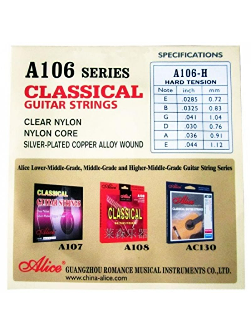 Alice A-106-H5 - Klasik Gitar Teli - 5 Numara