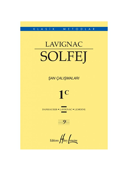 Portemem Yayınları Lavignac Solfej 1C - Dansahuser - Lavignac - Lemoine