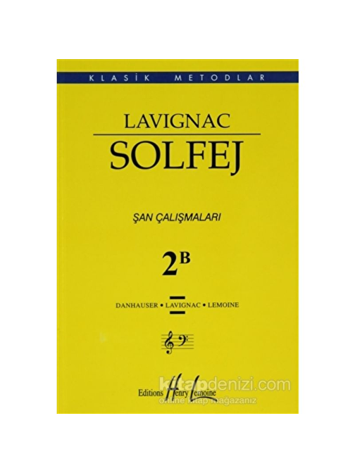 Portemem Yayınları Lavignac Solfej 2B - Dansahuser - Lavignac - Lemoine