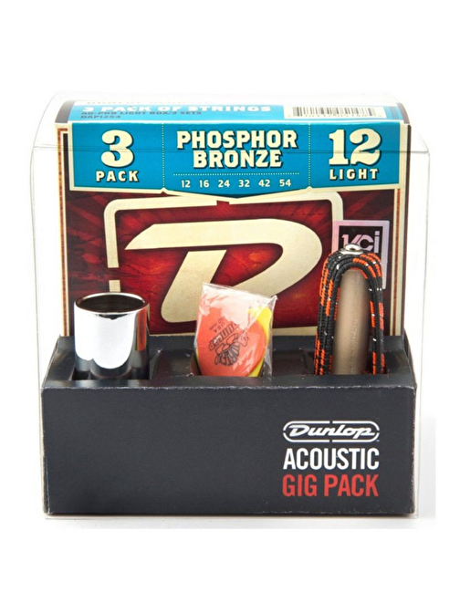 Jim Dunlop GA24 Acoustic Gig Pack Siyah
