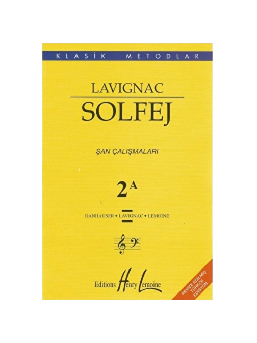 Portemem Yayınları Lavignac Solfej 2A - Dansahuser - Lavignac - Lemoine