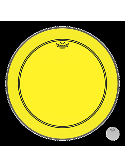 Remo P3-1322-Ct-Ye Powerstroke P3 22 İnç Sarı Bas Davul Derisi Davul Sarı
