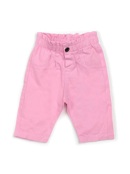 Hellobaby Kız Bebek Basic Gabardin Dokuma Pantolon Pembe 1.5 Yaş