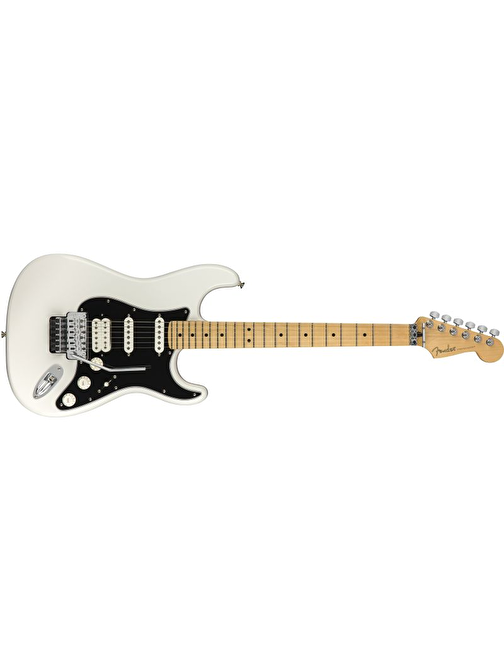 Fender Player Strat Floyd Rose HSS MN PWT Gitar Beyaz-Siyah