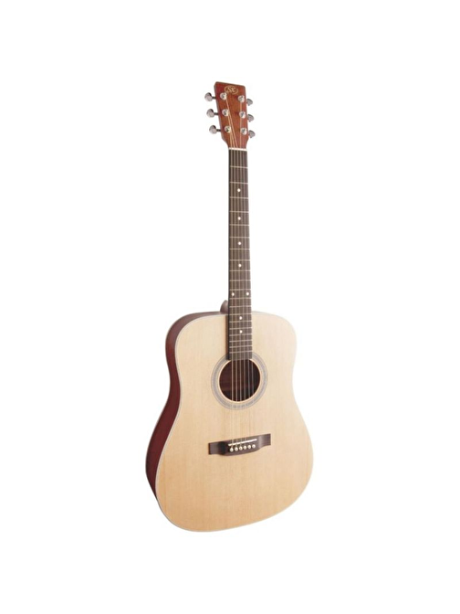 SX SD204 Dreadnought Akustik Gitar Natural