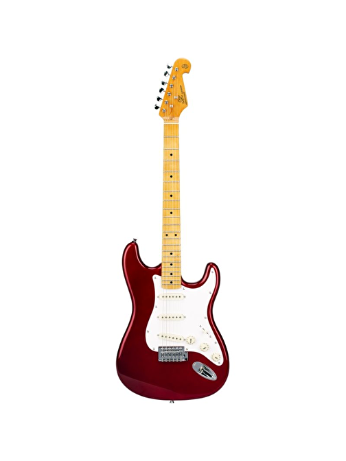 Sx Stratocaster Elektro Gitar (Candy Apple Red)