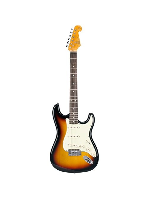 SX Stratocaster Elektro Gitar 3-Tone Sunburst