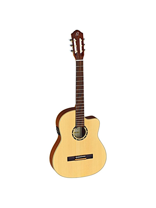 Ortega Rce125Sn Thinline Maguspro System Elektro Klasik Gitar (Natural)