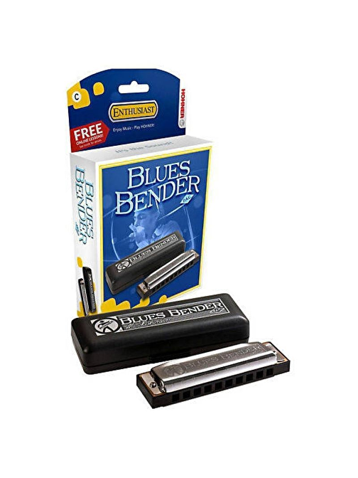 Hohner M58601X Blues Bender Metal 10 Delikli Ağız Do Majör Mızıka