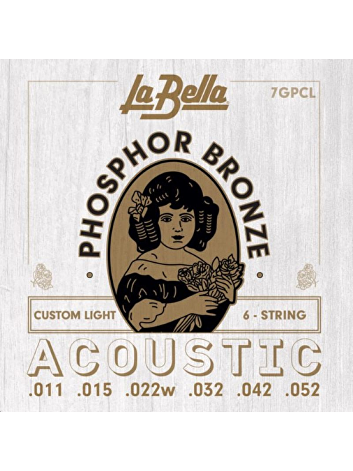 La Bella 7GPCL Akustik Gitar Teli (11-52)