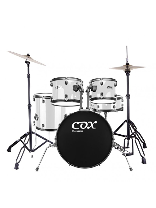 Cox CDS1-WH Yetişkin Akustik Bateri Seti Beyaz